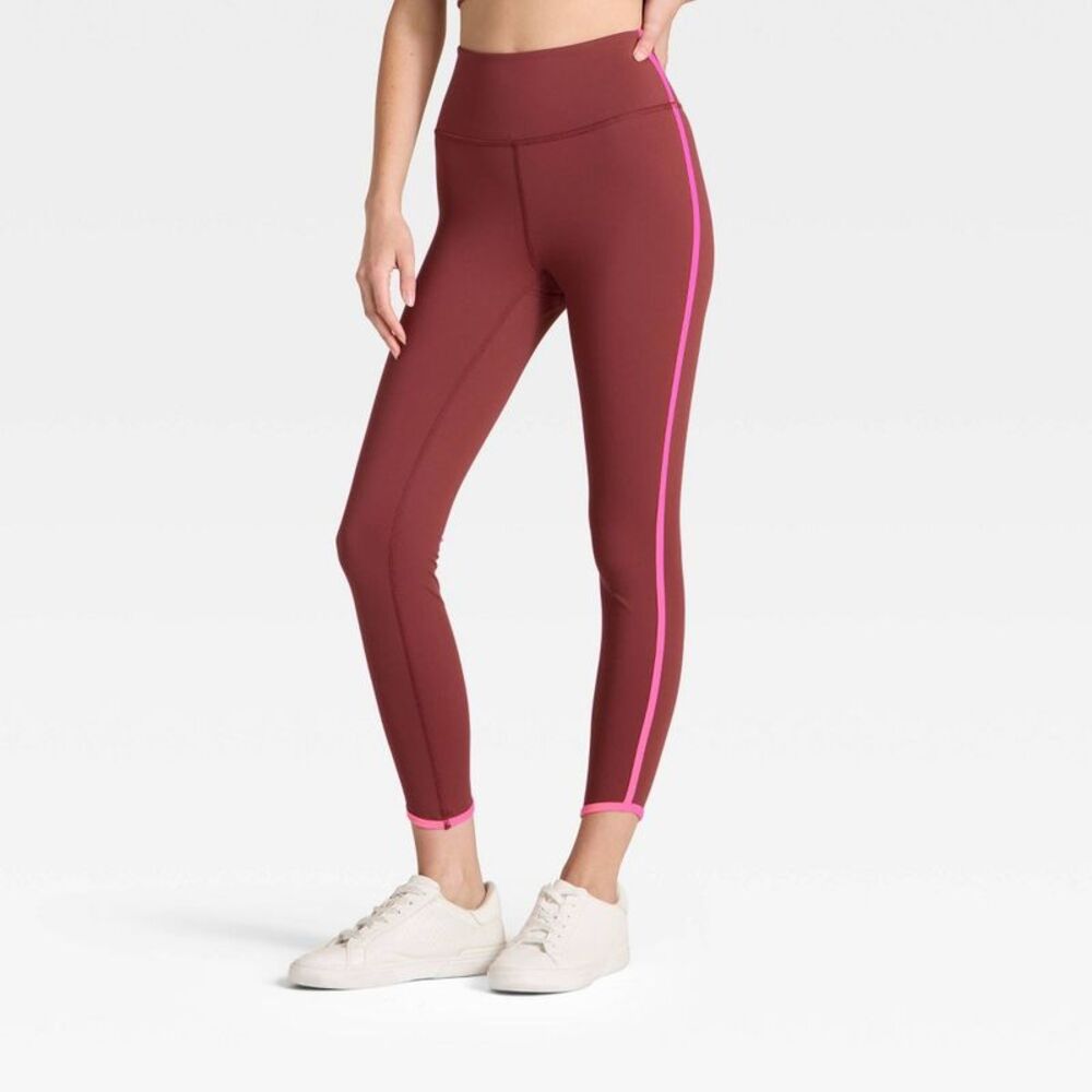 JoyLab Burgundy and Pink Women's Leggings